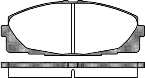 Комплект тормозных колодок, дисковый тормоз TOYOTA HIACE, REMSA (132500)