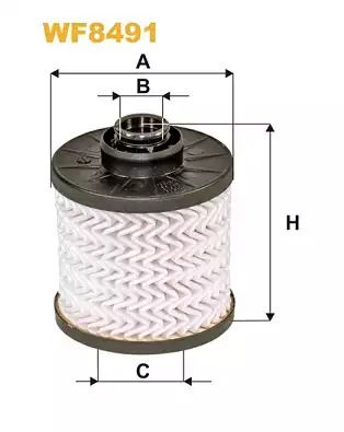 Фільтр паливний VAUXHALL GRANDLAND, OPEL GRANDLAND, WIXFILTRON (WF8491)