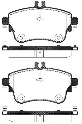 Комплект гальмівних колодок, дискове гальмо MERCEDES-BENZ A-CLASS, WOKING (P1587308)