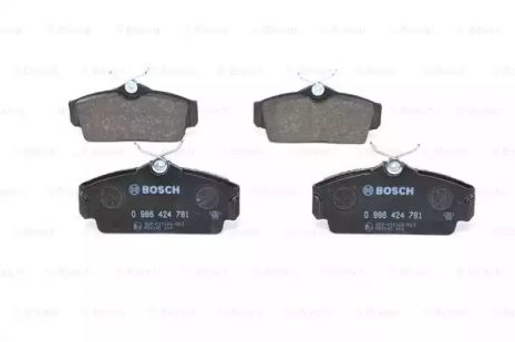 Комплект тормозных колодок, дисковый тормоз NISSAN ALMERA, BOSCH (0986424781)