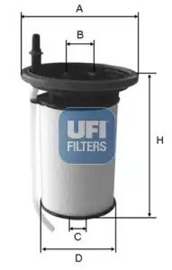 Фильтр топливный PEUGEOT BOXER, CITROËN JUMPER, UFI (2605300)