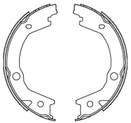 Комплект тормозных колодок, стояночный тормоз SSANGYONG RODIUS, KIA SPORTAGE, REMSA (469700)