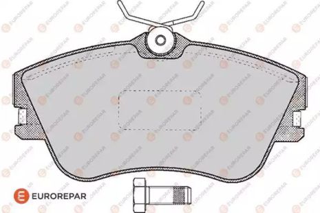Комплект гальмівних колодок, дискове гальмо VW TRANSPORTER, EUROREPAR (1617282180)