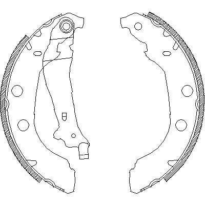 Комплект тормозных колодок CITROËN XSARA, PEUGEOT 406, REMSA (409200)
