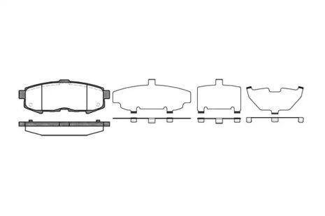 Комплект тормозных колодок, дисковый тормоз MAZDA MPV, WOKING (P1060300)