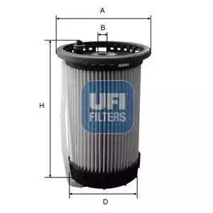 Фільтр паливний AUDI Q3, VW PASSAT, UFI (2603200)