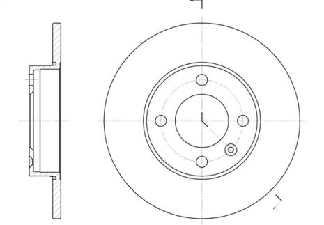 Диск тормозной SEAT CORDOBA, AUDI 100, REMSA (608600)