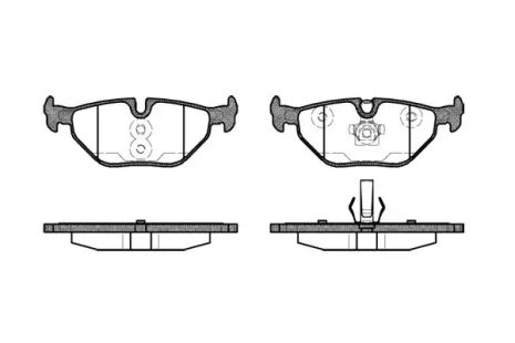 Комплект тормозных колодок, дисковый тормоз MG (SAIC), MG (NANJING), Road House (226540)