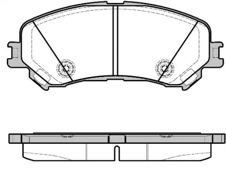 Комплект тормозных колодок, дисковый тормоз RENAULT MEGANE, WOKING (P1218320)