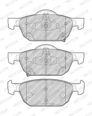 Комплект гальмівних колодок, дискове гальмо HONDA CIVIC, FERODO (FDB4868)