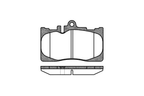 Комплект тормозных колодок, дисковый тормоз LEXUS LS, REMSA (089000)