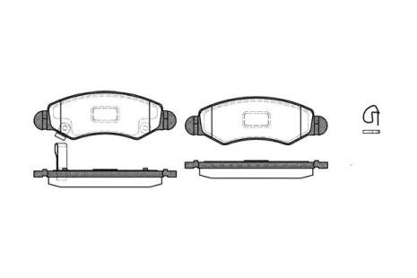 Комплект тормозных колодок, дисковый тормоз SUBARU JUSTY, SUZUKI WAGON, WOKING (P602321)