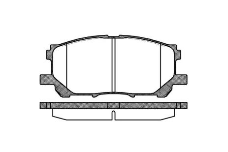 Комплект гальмівних колодок, дискове гальмо TOYOTA HARRIER, LEXUS RC, REMSA (103900)