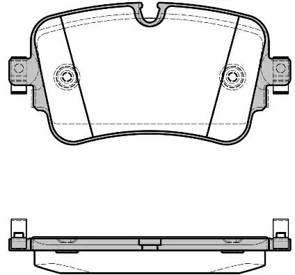 Комплект тормозных колодок, дисковый тормоз AUDI Q7, WOKING (P1768308)