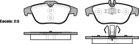 Комплект тормозных колодок, дисковый тормоз MERCEDES-BENZ C-CLASS, REMSA (130500)