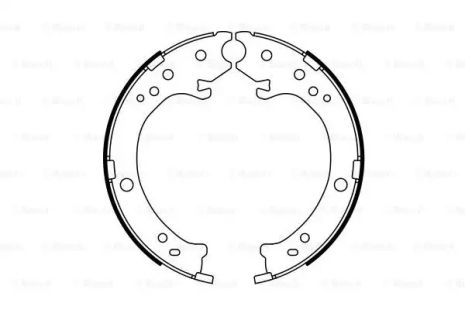 Комплект гальмівних колодок, гальмо стоянки HONDA CR-V, BOSCH (0986487765)