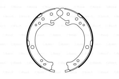 Комплект тормозных колодок, стояночный тормоз HONDA CR-V, BOSCH (0986487765)