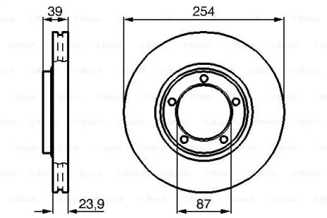 Диск тормозной MITSUBISHI DELICA, BOSCH (0986478714)