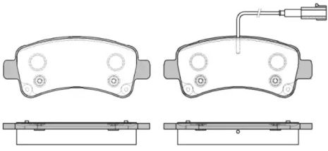 Комплект тормозных колодок, дисковый тормоз FIAT DUCATO, PEUGEOT BOXER, WOKING (P1488302)