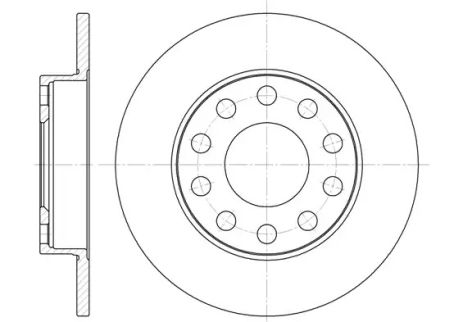 Диск тормозной VW PASSAT, AUDI A4, REMSA (675300)