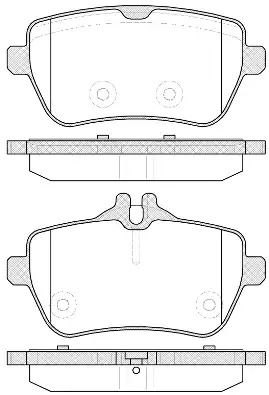 Комплект тормозных колодок, дисковый тормоз MERCEDES-BENZ S-CLASS, WOKING (P1435300)