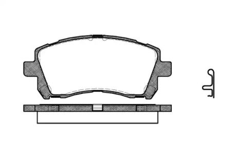 Комплект тормозных колодок, дисковый тормоз SUBARU LEGACY, REMSA (065502)