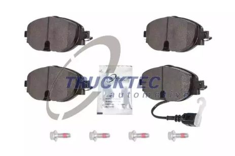 Комплект тормозных колодок, дисковый тормоз SKODA SUPERB, SEAT LEON, TRUCKTEC (0735257)