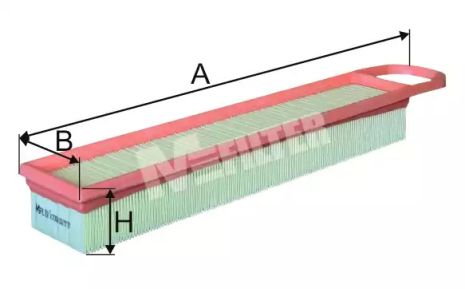 Фильтр воздушный MINI MINI, PEUGEOT 208, M-FILTER (K7004)