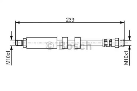 Шланг гальмівний AUDI A6, BOSCH (1987476418)