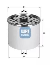 Фильтр топливный IVECO DAILY, NISSAN TRADE, UFI (2436000)