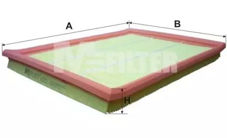 Фільтр повітряний OPEL ASTRA (M-filter), MFILTER (K211)