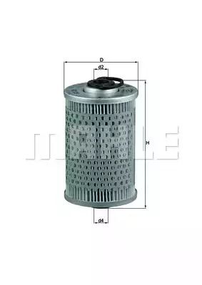 Фильтр топливный TATA LOADBETA, PEUGEOT J7, MAHLE/KNECHT (KX35)
