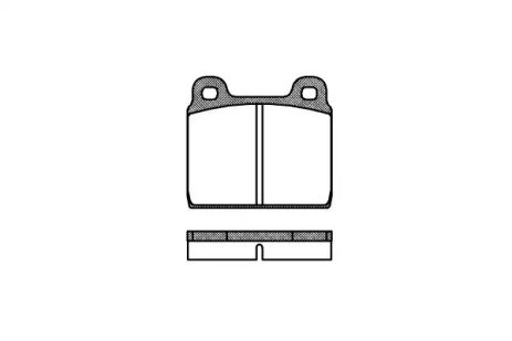 Комплект тормозных колодок, дисковый тормоз RENAULT TRAFIC, MERCEDES-BENZ SL, REMSA (000200)