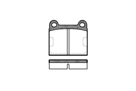 Комплект гальмівних колодок, дискове гальмо OPEL ASTRA, TALBOT SIMCA, REMSA (000660)