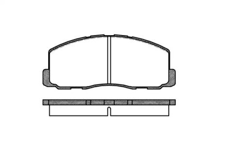 Комплект тормозных колодок, дисковый тормоз MITSUBISHI GALANT, REMSA (018800)