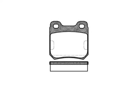 Комплект гальмівних колодок, дискове гальмо OPEL SENATOR, OPEL OMEGA, REMSA (023910)