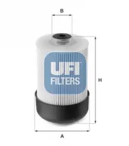 Фильтр топливный DACIA DOKKER, MERCEDES-BENZ CITAN, UFI (2611500)