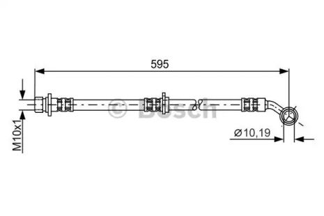 Шланг тормозной HONDA CR-V, BOSCH (1987481027)