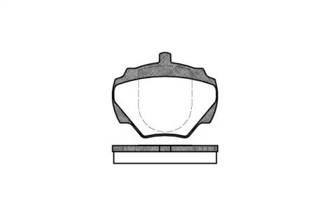 Комплект тормозных колодок, дисковый тормоз LAND ROVER, REMSA (022200)
