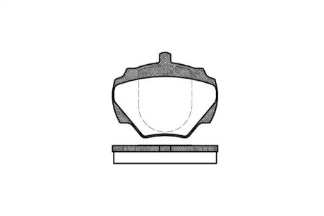 Комплект гальмівних колодок, дискове гальмо LAND ROVER, REMSA (022200)