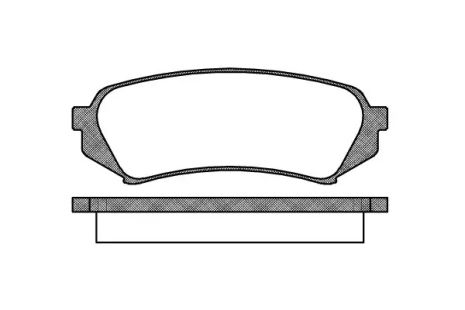 Комплект тормозных колодок, дисковый тормоз LEXUS LX, TOYOTA LAND, WOKING (P606300)