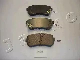 Комплект гальмівних колодок, дискове гальмо HYUNDAI ix35, KIA CEE'D, Japko (51K09)