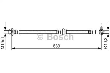 Шланг гальмівний NISSAN JUKE, BOSCH (1987481697)