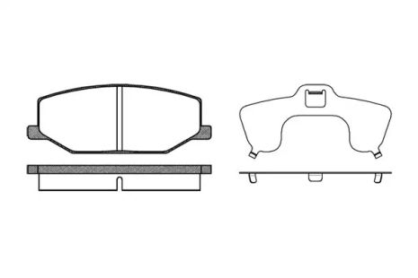 Комплект тормозных колодок, дисковый тормоз SUZUKI JIMNY, REMSA (019010)