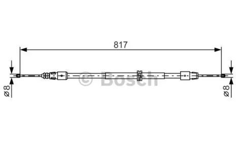 Трос ручного тормоза MERCEDES-BENZ GL-CLASS, BOSCH (1987482024)