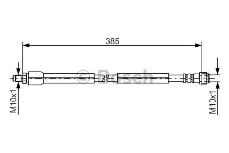 Шланг гальмівний MERCEDES-BENZ E-CLASS, BOSCH (1987476949)