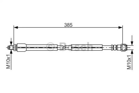 Шланг тормозной MERCEDES-BENZ E-CLASS, BOSCH (1987476949)