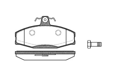 Комплект тормозных колодок, дисковый тормоз VW CADDY, SKODA FELICIA, REMSA (062020)