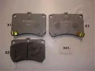 Комплект тормозных колодок, дисковый тормоз KIA RIO, MAZDA DEMIO, ASHIKA (5003341)