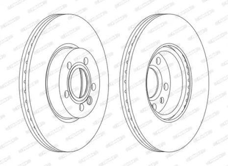 Диск тормозной VW SHARAN, FORD GALAXY, FERODO (DDF1160C)